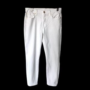 7 For Mankind White Jeans
